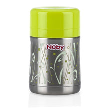 Stainless Steel Food Jar 280ml - Geo Print Green