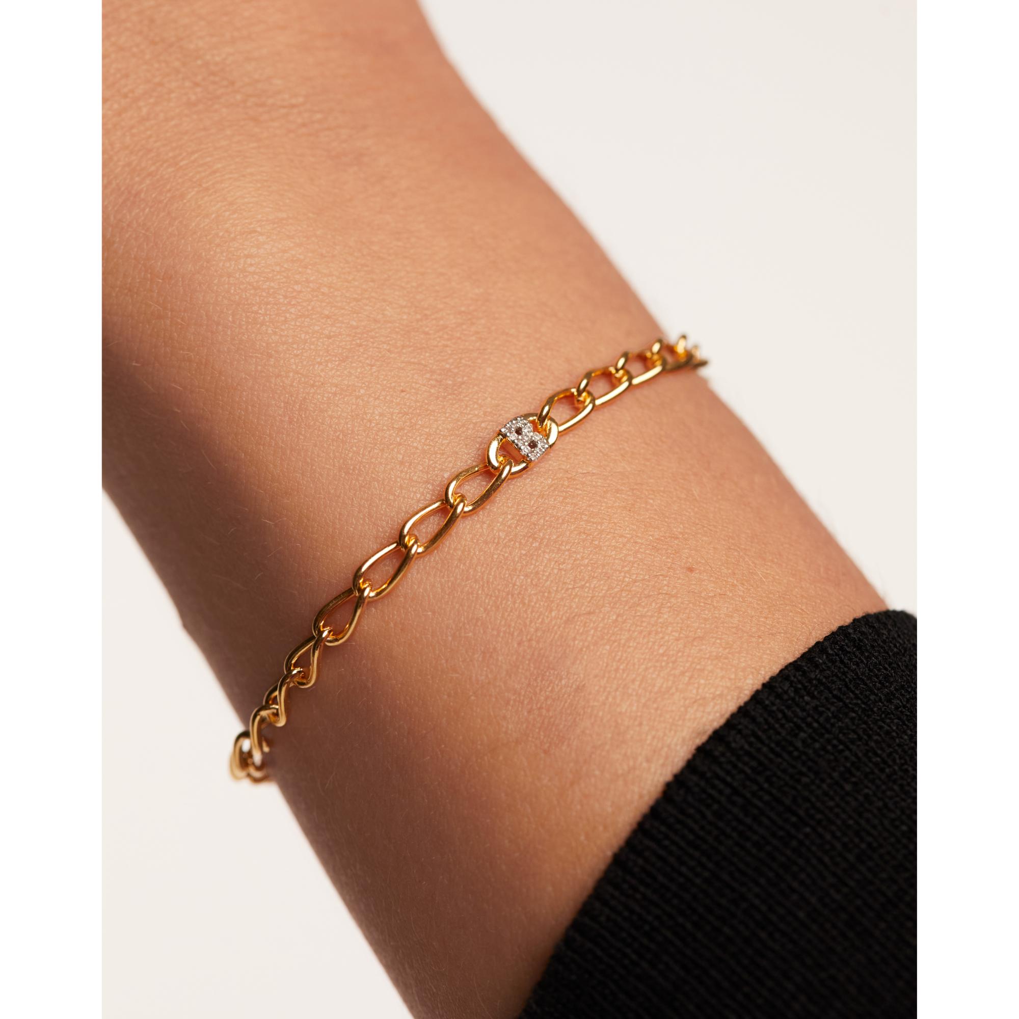 Letter B Chain Bracelet