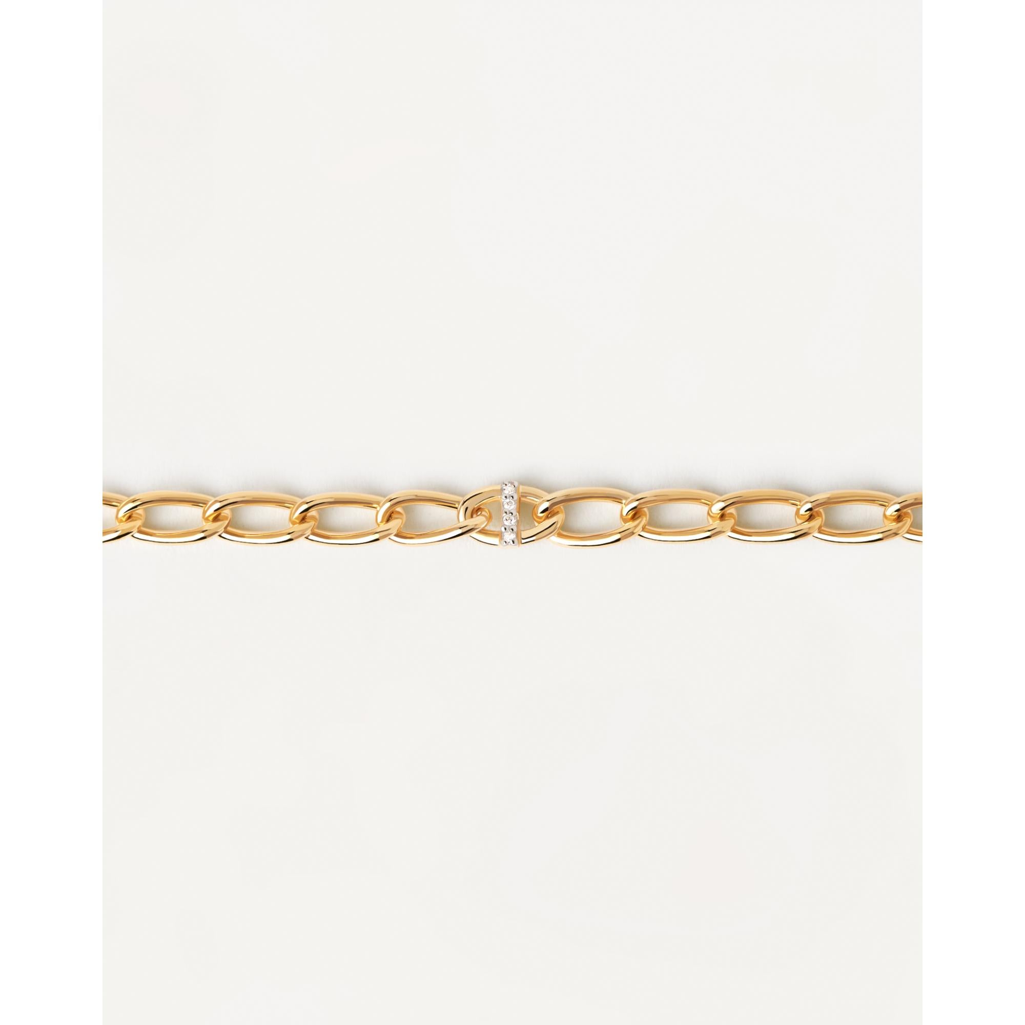 Letter I Chain Bracelet