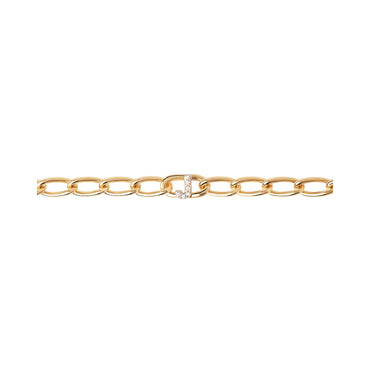 Letter J Chain Bracelet