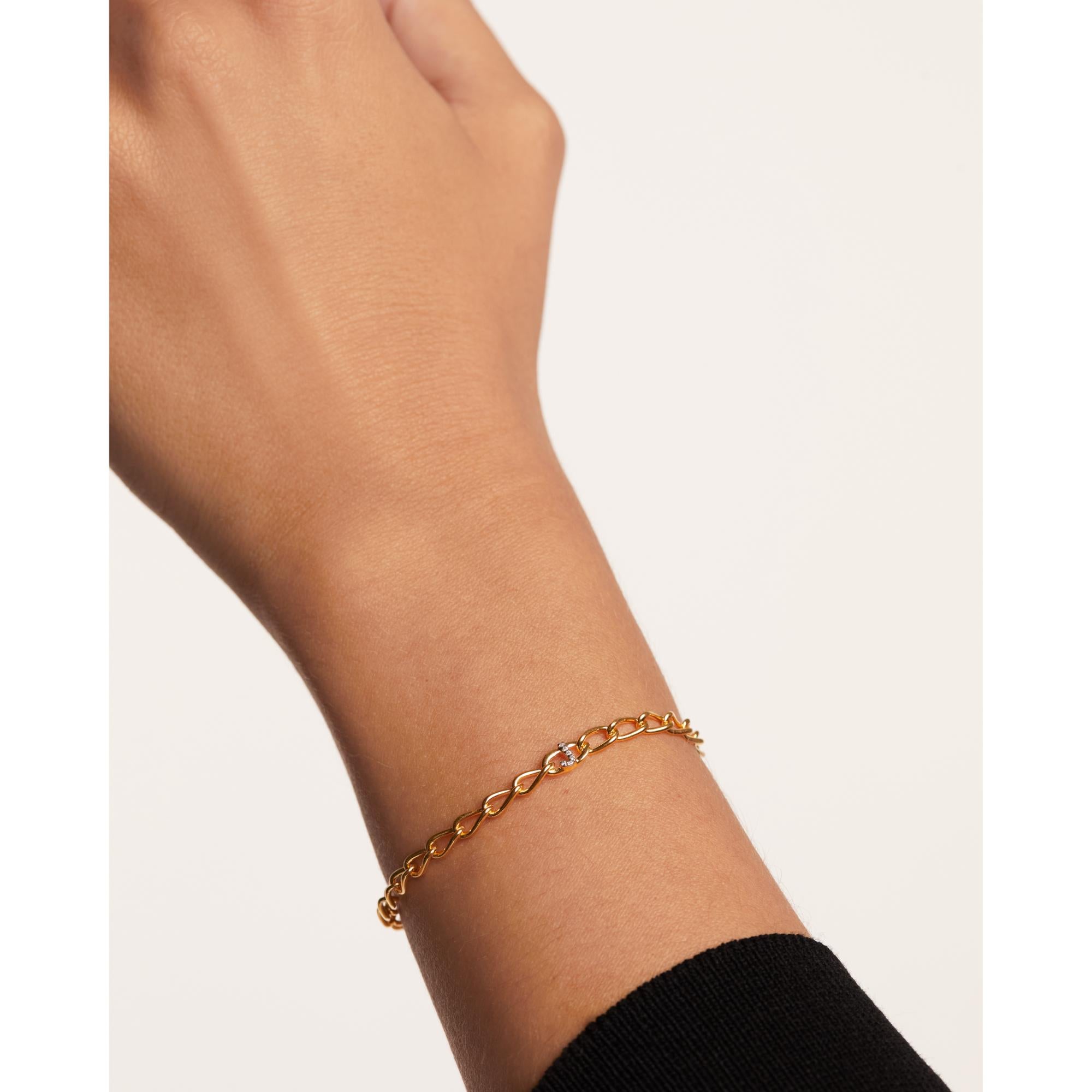 Letter J Chain Bracelet