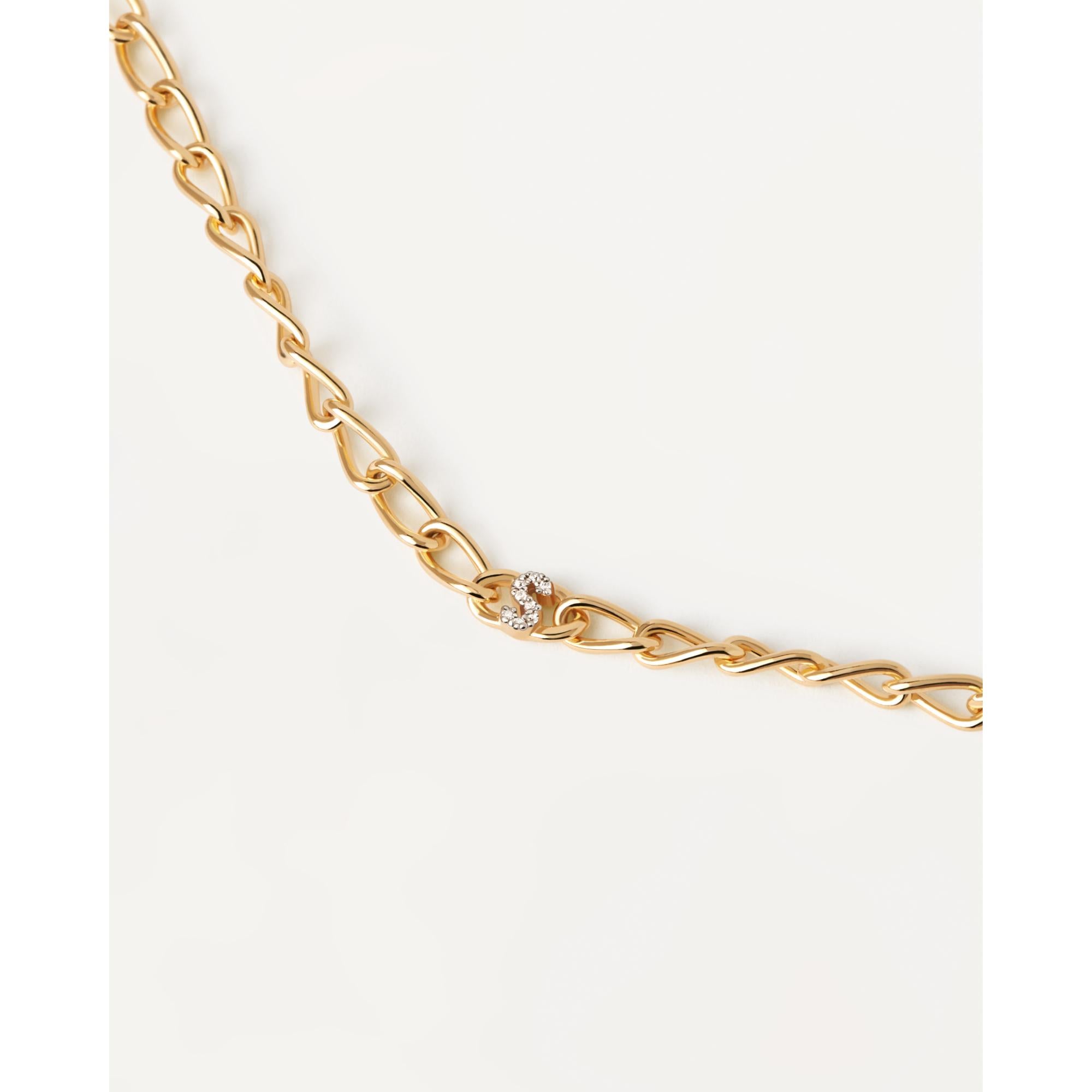 Letter S Chain Bracelet