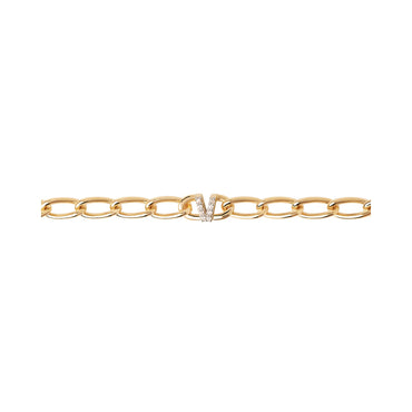 Letter V Chain Bracelet