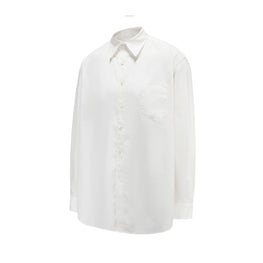 Men Regular Fit Shirt With Laydown Collar - White