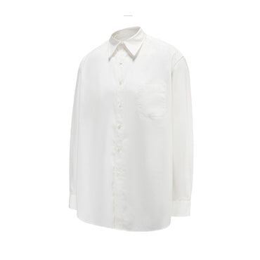 Men Regular Fit Shirt With Laydown Collar - White