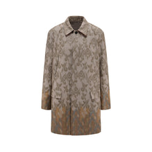 Men Jacquard Car Coat - Khaki