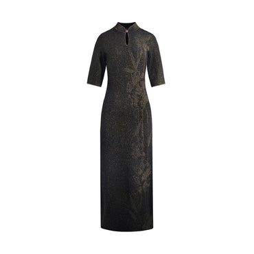 Women Qipao Dress - Black