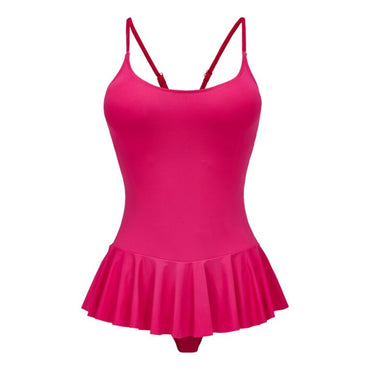 Pink Women Frilly Swimsuit