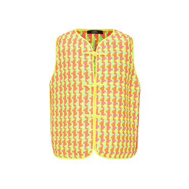 Men Handwoven Neon Vest - Royal Blue