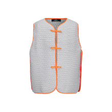 Men Handwoven Neon Vest - Grey