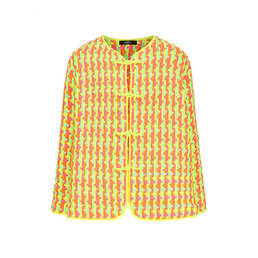 Men Handwoven Neon Jacket - Royal Blue