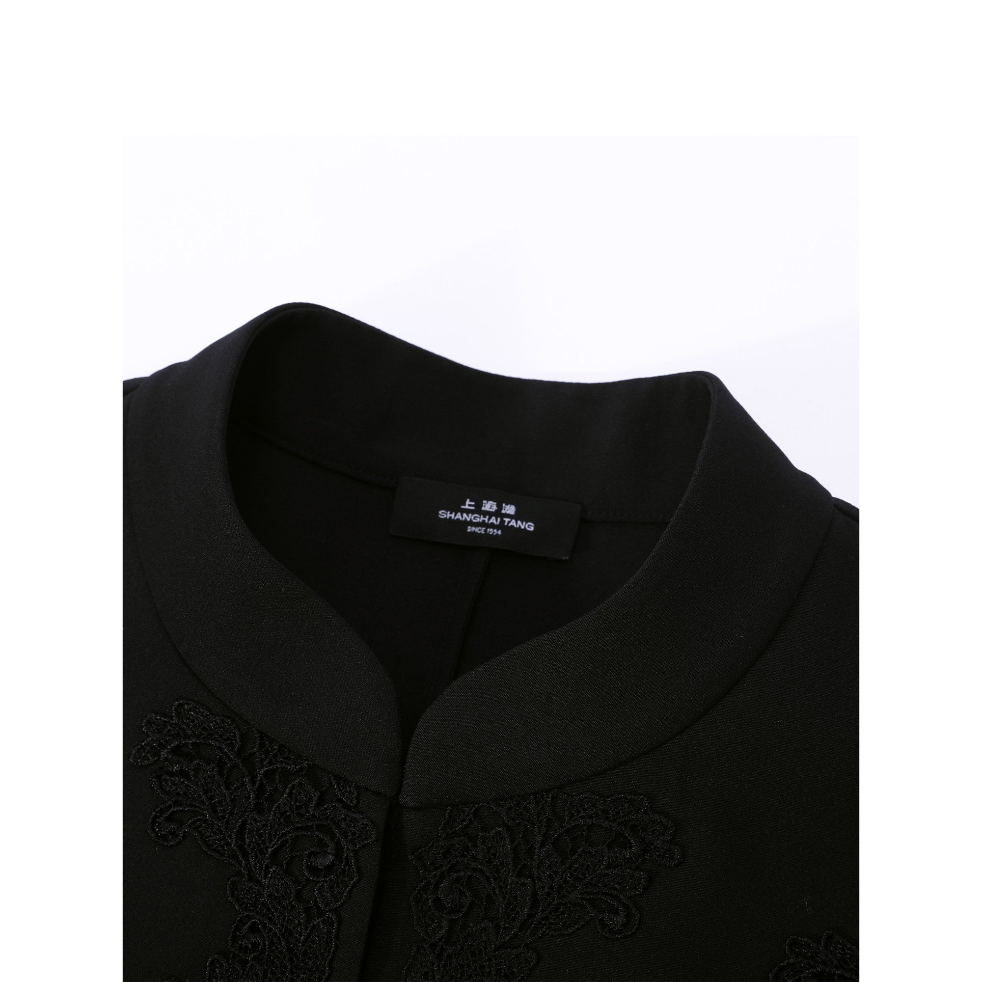 Women Heavy Crepe Silk Woven Top - Black