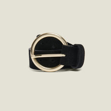 Women Split Leather Belt - Black