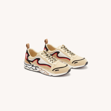 Women Flame Trainers - Beige