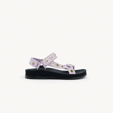 Women Eyelet Sandals - Mauve