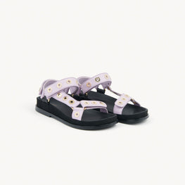 Women Eyelet Sandals - Mauve