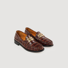 Women Leather Loafers - Brown