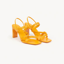 Women Heeled Leather Sandals - Clementine