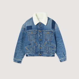 Women Lined Denim Jacket - Blue Jean