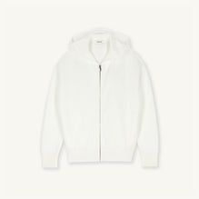 Women Embroidered Zipped Hoodie - White