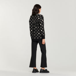 Women Logo Coatigan - Noir