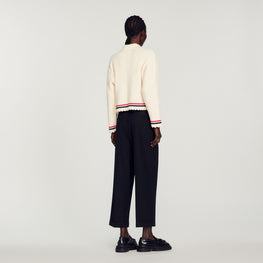 Women Knit Coatigan - Ecru
