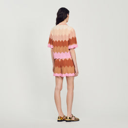 Women Knit Cardigan - Multicolore