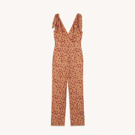 Women Printed Jumpsuit - Brown