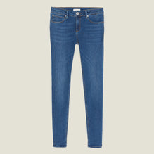 Women Slim Blue Jeans - Blue Vintage - Denim