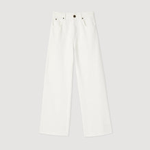 Women Straight-Cut Jeans - White