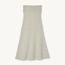 Women Long Flared Skirt - Mocked Grey