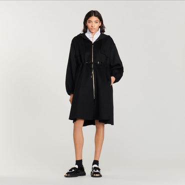 Women Hooded Coat - Black