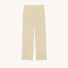 Women Tweed Trousers - Vanilla