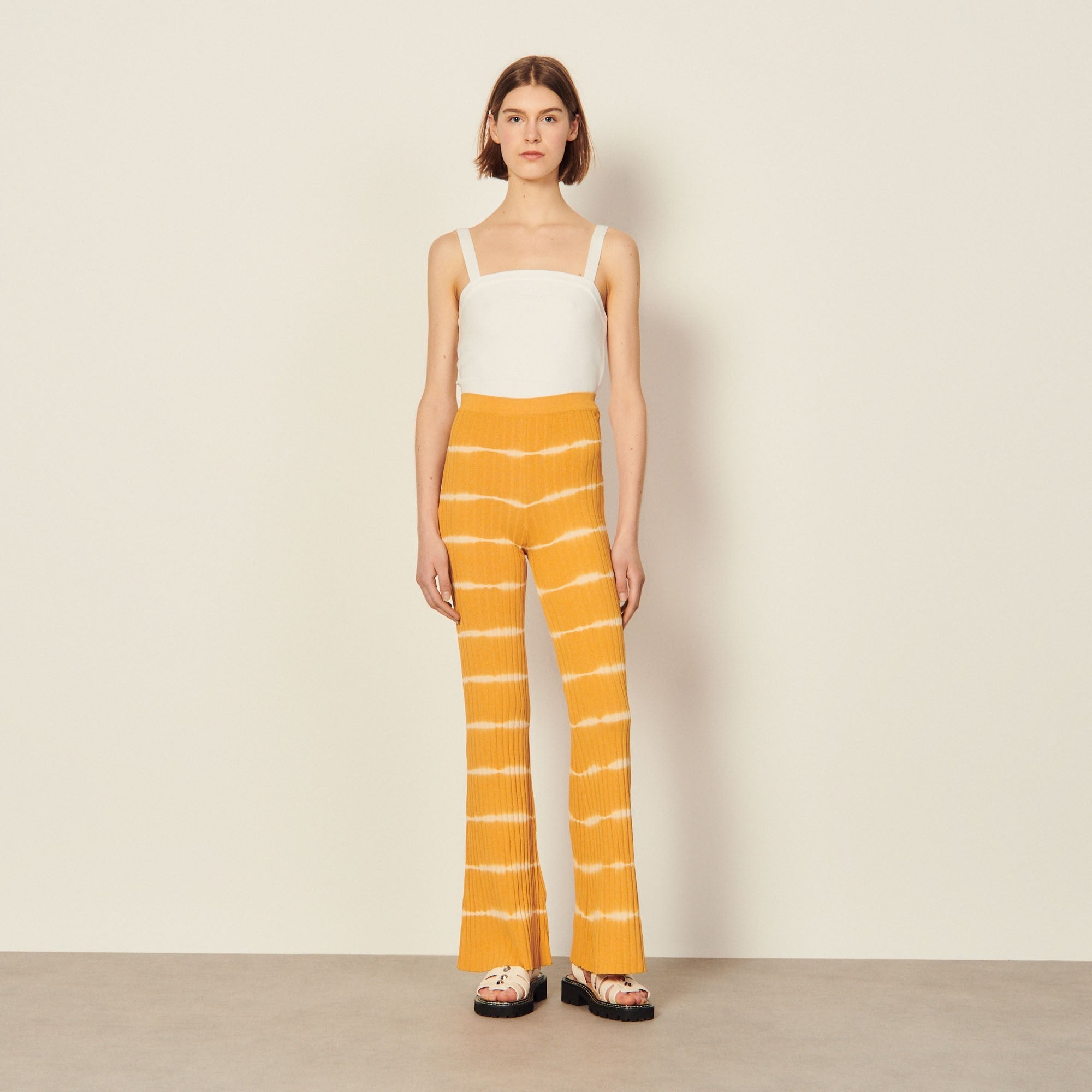 Women Knit Trousers - Clementine