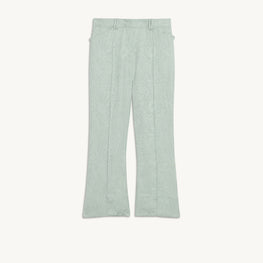 Women Tone-On-Tone Jacquard Trousers - Argile