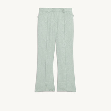 Women Tone-On-Tone Jacquard Trousers - Argile