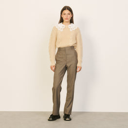 Women Tailored Trousers - Taupe