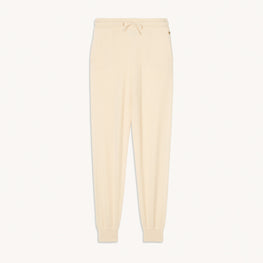 Women Cashmere Jogging Bottoms - Ecru