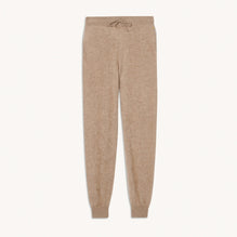 Women Cashmere Jogging Bottoms - Taupe