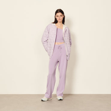 Women Knit Trousers - Mauve