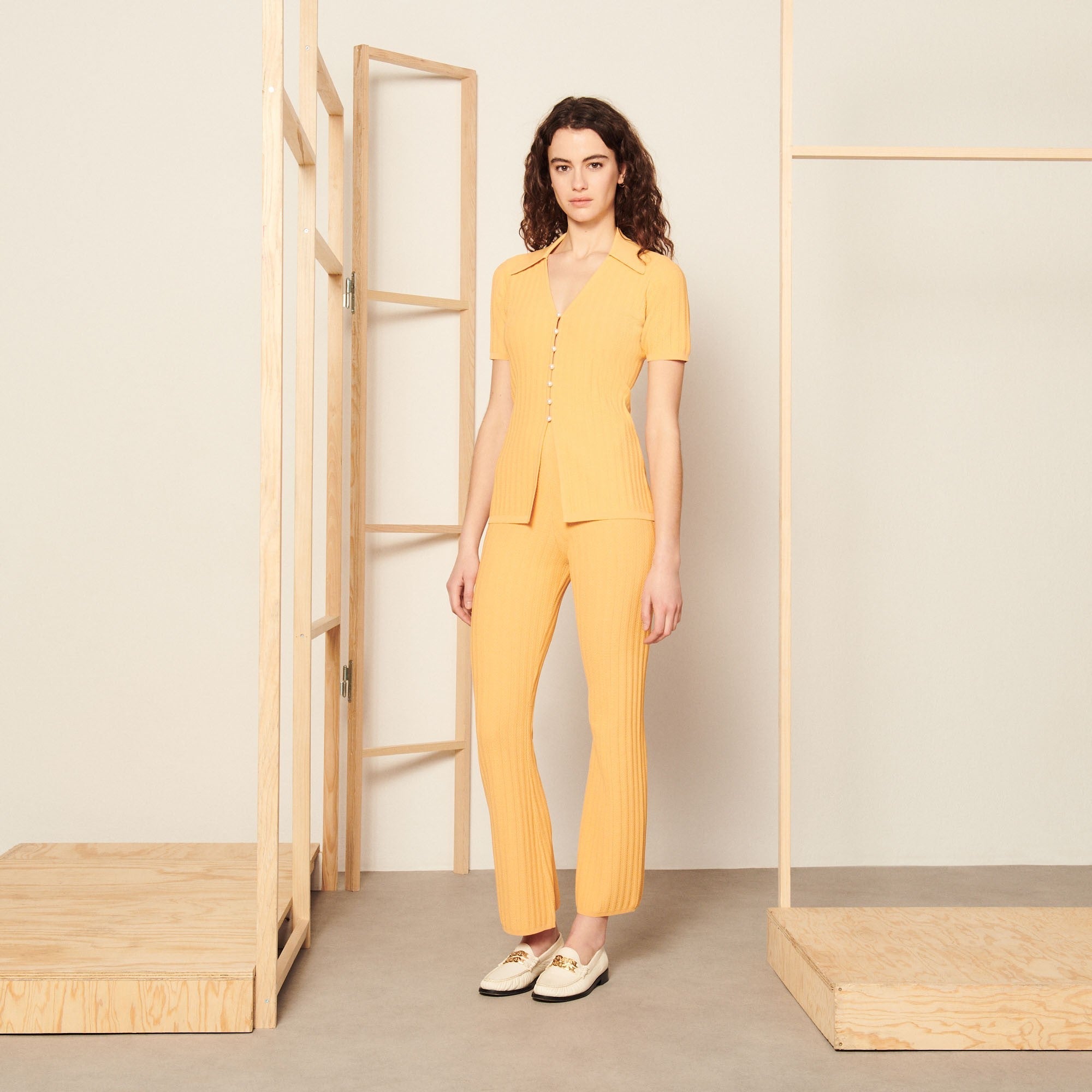 Women Knit Trousers - Clementine