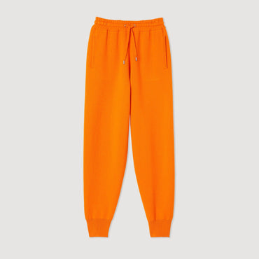 Women Knitted Jogging Bottoms - Orange