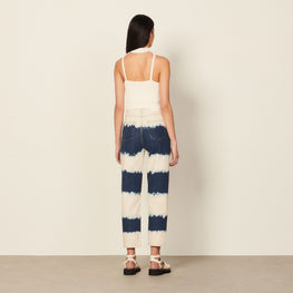 Women Open Back Sweater - Blanc
