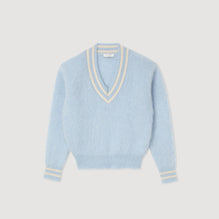 Women Knitted Sweater - Sky Blue