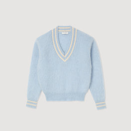 Women Knitted Sweater - Sky Blue