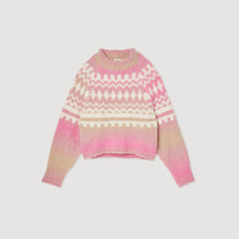 Women Chunky Knit Sweater - Pink