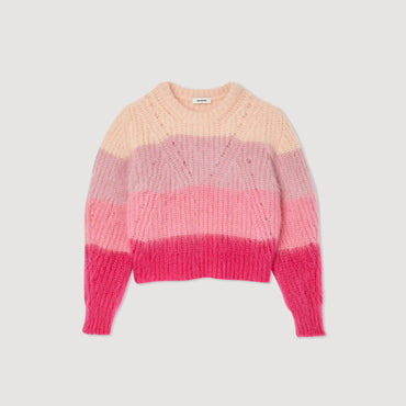 Women Chunky Knit Sweater - Pink