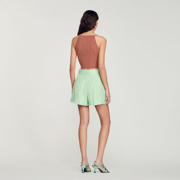 Women Ribbed Vest - Terre D'Ombre