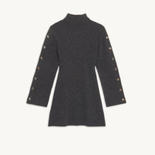 Women Wool And Cashmere Dress - Dark Grey