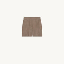 Women Checked Shorts - Taupe